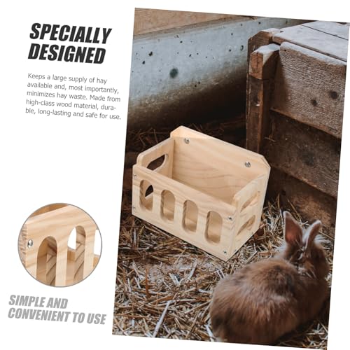SUPVOX Kaninchennapf mit Zaun Langlebiger Futternapf mit Fixierer zur Befestigung im Käfig Verschwendungsfreie Futterstation für Kaninchen Meerschweinchen Chinchillas und Kleine von Supvox