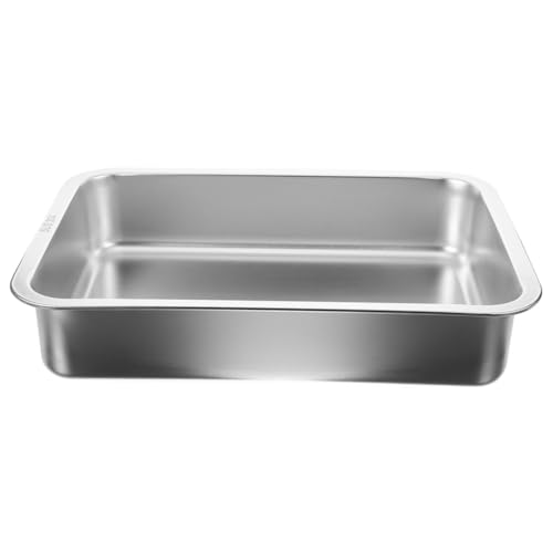 SUPVOX Kasten Katzentoilette aus Edelstahl Bausatz Wurf bündeln gießen großes katzenklo Metall katzenklo Katzentoilette für den Haushalt Kätzchen saubere Toilette Rostfreier Stahl Silver SUPVOX Kasten Katzentoilette aus Edelstahl Bausatz Wurf bündeln gießen großes katzenklo Metall katzenklo Katzentoilette für den Haushalt Kätzchen saubere Toilette Rostfreier Stahl Silver von Supvox