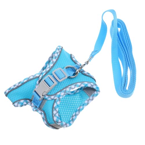 SUPVOX Katzen Geschirr XXS mit Reflektor Leichtes Ausbruchsicheres Katzenweste Geschirr für Kitten Bequemes und Katzen Harness für und Outdoor Aktivitäten von Supvox