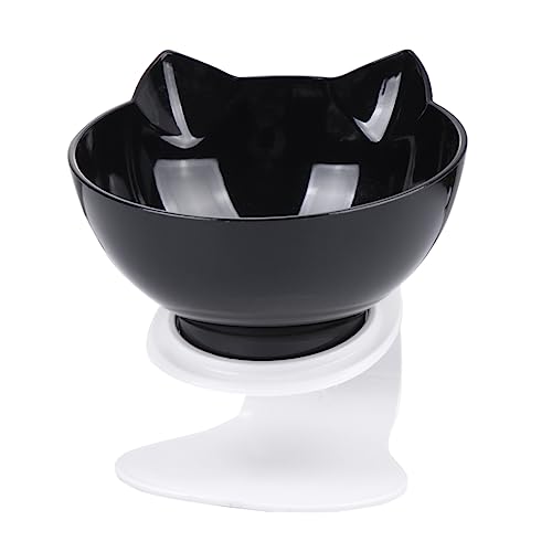SUPVOX Katzenfutternapf mit Nackenschutz Geneigter Kunststoff Napf Glatte Oberfläche Leicht zu Reinigen Vielseitig als Futter und Wassernapf für Katzen und Kätzchen Schwarz SUPVOX Katzenfutternapf mit Nackenschutz Geneigter Kunststoff Napf Glatte Oberfläche Leicht zu Reinigen Vielseitig als Futter und Wassernapf für Katzen und Kätzchen Schwarz von Supvox