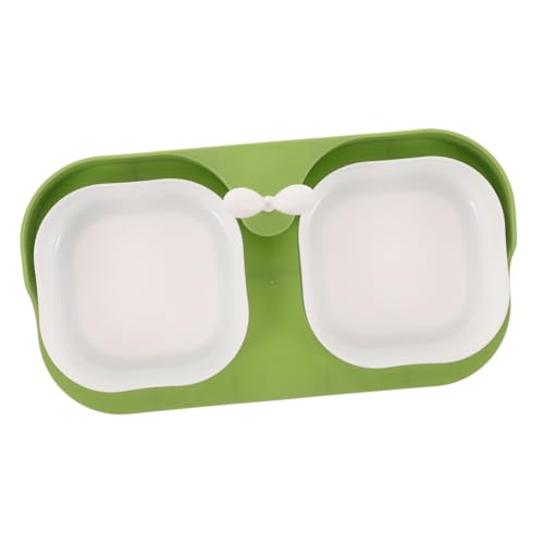 SUPVOX Katzennapf mit Antirutsch Funktion Doppelnapf für Futter und Wasser Ergonomisches Design für Komfortables Fressen für Katzen und Kleine Freies Kunststoffmaterial Elegantem von Supvox