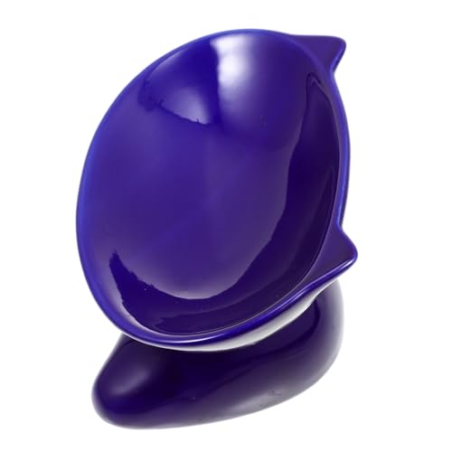 Supvox Katzenschüssel Aus Keramik Schräg Für Hundefutter Und Wasser Rutschfester Futternapf Mit Katzengesichtsform Einfach Zu Reinigen von Supvox