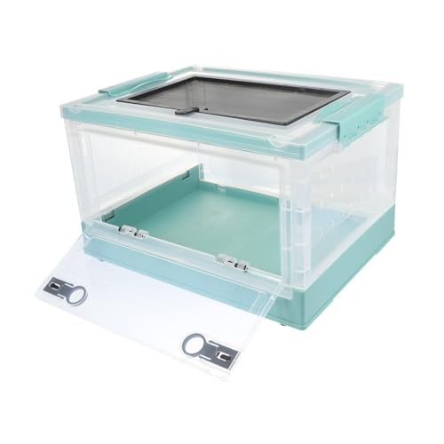 SUPVOX Klappbarer Isolierter Kunststoff Hamsterkäfig mit Luftlöchern Atmungsaktivem Kleintiergehege Vielseitiger Spiel und Brutbox für Kleine Haustiere Farbe Blau von Supvox