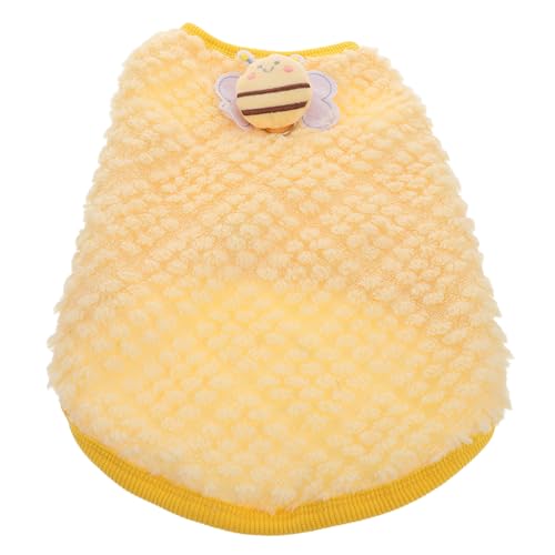Supvox Kleiner Hund Pufferweste Haustierhemd Hundehemden Kätzchenpullover Katzenpullover Valentinstag Haustierkleidung Kätzchenkostüm Bienenoutfit Haustier Sommer Hundekostüm von Supvox