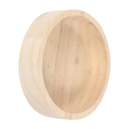 SUPVOX Kleiner Futternapf aus Holz für Haustiere Langlebig und Abwaschbar für Hamster und Rennmäuse Sicheres Design für Futter und Wasser Reinigen von Supvox