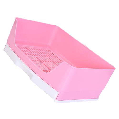 SUPVOX Kleines Kaninchen und Meerschweinchen Toiletten Rechteckiges Kunststoff Kleintierklo Langlebig Tragbar für Wohnzimmer Garten für Hamster Chinchilla und Andere Kleine Haustiere von Supvox