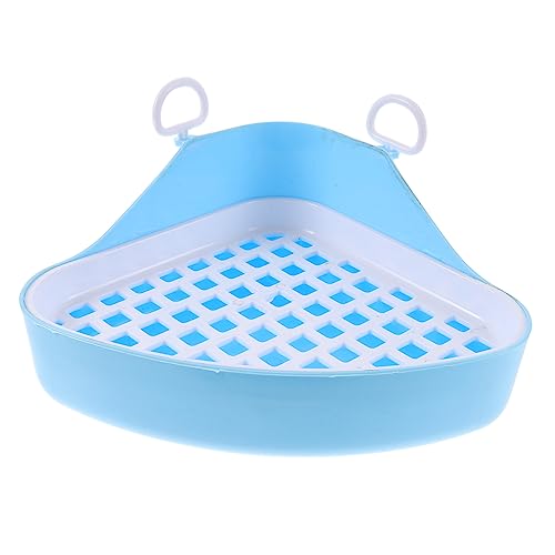 SUPVOX Kleintier Ecktoilette aus Dreieckiges Design Platzsparend Robust Leicht zu Reinigen Geeignet für Kaninchen Hamster Meerschweinchen als Töpfchentrainer für Kleine Haustiere im Haus von Supvox