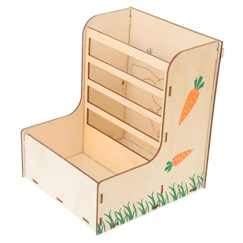 SUPVOX Kleintier Futterspender Holz Futterstation Heuraufe Kaninchen Meerschweinchen Chinchilla Futterautomat Käfig Befestigungsschutz vor Urin und SUPVOX Kleintier Futterspender Holz Futterstation Heuraufe Kaninchen Meerschweinchen Chinchilla Futterautomat Käfig Befestigungsschutz vor Urin und von Supvox
