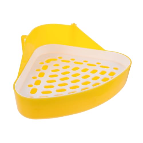 SUPVOX Kleintier Toilette aus Robustem Kunststoff Design Leicht zu Reinigen Eckige Töpfchen Ecke für Kaninchen und Meerschweinchen Praktischer Töpfchentrainer mit Stabilem von Supvox