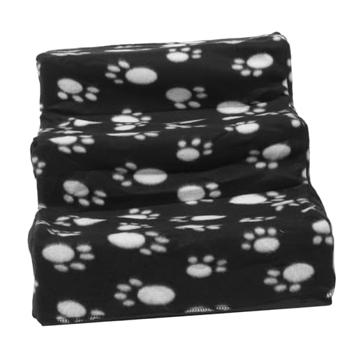 SUPVOX Kompakte Hundetreppe Kleine Hunde rutschfest Sicherer Haustiertreppe Sofa Bett Einstiegshilfe Tragbar für Welpen und Katzen von Supvox
