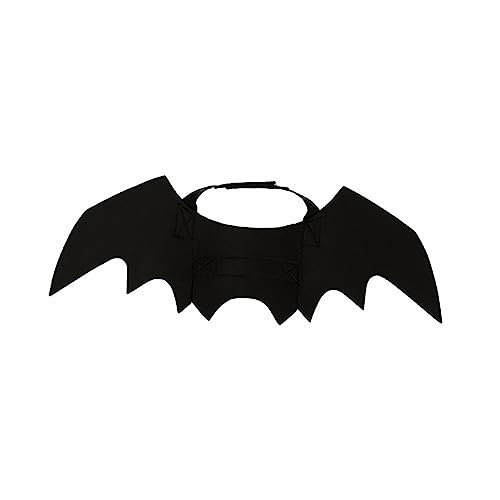 SUPVOX Kreative Fledermausflügel für Kleine Haustiere aus Leichtem Filz Verstellbares Kostüm für Katzen Halloween Party Robustes Schwarzes Design mit Komfortablem Brustgurt SUPVOX Kreative Fledermausflügel für Kleine Haustiere aus Leichtem Filz Verstellbares Kostüm für Katzen Halloween Party Robustes Schwarzes Design mit Komfortablem Brustgurt von Supvox