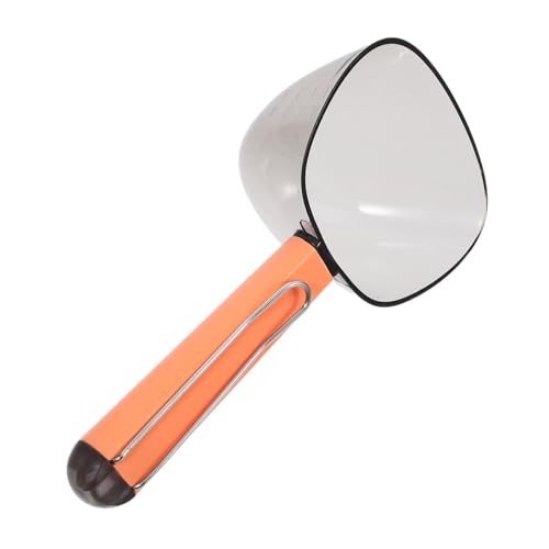 SUPVOX Löffel für Tiernahrung Katzenspatel Hund Schaufel klein messen Scoop Katzenlöffel Hundefutterschaufel aus Metall Hundeschale Haustierlöffel Utensilienhalter für Hunde Abs Orange von Supvox
