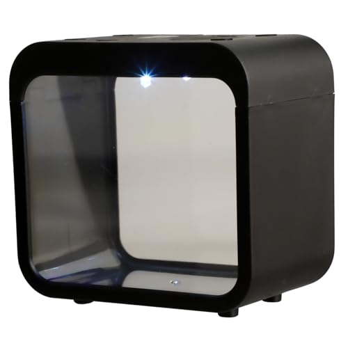 SUPVOX Mini Aquarium mit Beleuchtung Kleine Ökologische Landschaftsbox Multifunktionale Fischaquarium Zuchtbox Abnehmbar Batteriebetrieben für Kleine Fische und Dekoration von Supvox