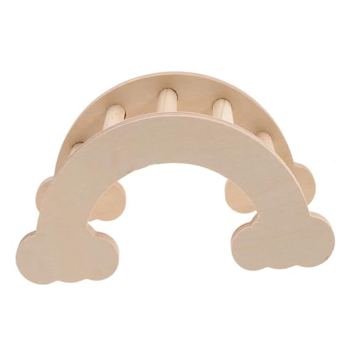 Supvox Multifunktionale Holzleiter für Hamster und Chinchillas Robustes Kletterspielzeug aus Natürlichem Holz Sichere Rampe für Meerschweinchen und Kleine Haustiere Vielseitig Einsetzbar von Supvox