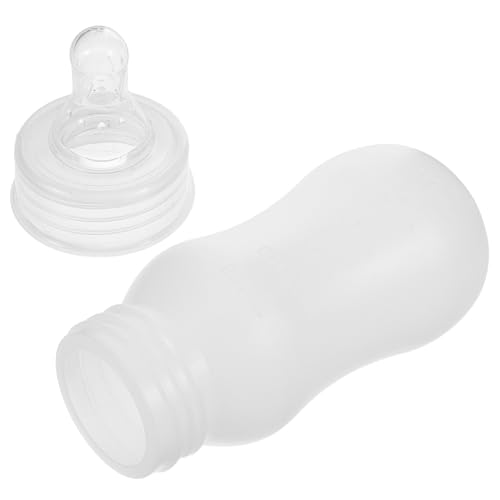 SUPVOX Nuckelflasche Milchspender für Welpen Katze fütterung Flasche Schafmilchflasche Flaschenfütterer für Lamm Kleine Tierlammflasche Lammflaschen Kleiner Futterautomat Plastik Weiß von Supvox