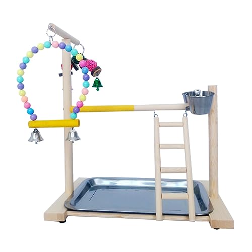 SUPVOX Parrot Stand Rack aus Ökologischem Naturholz Robuster Trainingsständer für Kleine bis Mittelgroße Papageien Interaktives und Sitzstange für Vogelkäfige Zufällige Farbe SUPVOX Parrot Stand Rack aus Ökologischem Naturholz Robuster Trainingsständer für Kleine bis Mittelgroße Papageien Interaktives und Sitzstange für Vogelkäfige Zufällige Farbe von Supvox