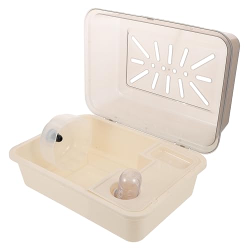 SUPVOX Pet Villa Cage Tragbarer Hamster-reisekäfig Kleintier-tragekäfig Kleine Tiere Reisekoffer Hamsterträgerkäfig Tragetasche Für Chinchillas Rattenkäfig Rattenträger Plastik Beige SUPVOX Pet Villa Cage Tragbarer Hamster-reisekäfig Kleintier-tragekäfig Kleine Tiere Reisekoffer Hamsterträgerkäfig Tragetasche Für Chinchillas Rattenkäfig Rattenträger Plastik Beige von Supvox
