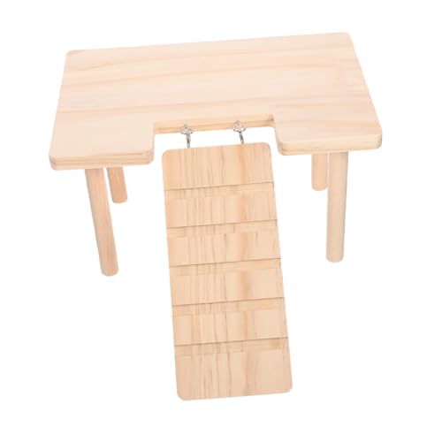 Supvox Holz-hamsterkäfig-plattform Mit Rampe Für Kleintier-aktivität Klettern Und Spiel Geeignet Für Hamster Ratten Und Chinchillas Aus Massivholz Gefertigt von Supvox