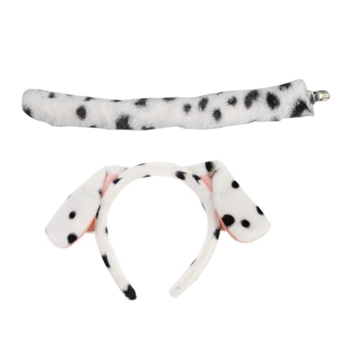SUPVOX Plüsch Welpen Kostüm mit Kopfband und Leichtes Hund Cosplay Zubehör für Bühnenauftritte Bequeme Verkleidung mit Süßen Hundeohren Tierisches Party Accessoire für Erwachsene von Supvox
