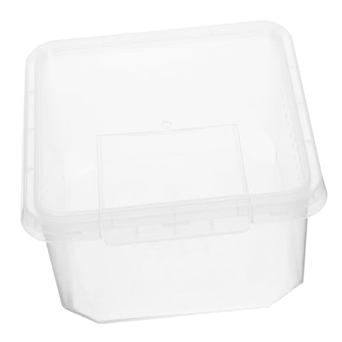 SUPVOX Praktische Transparente Futter und Aufzuchtbox für Kleine Reptilien und Spinnen Sicherer Belüftet für Geckos und Terrarientiere Einfach zu Reinigen und Beobachten von Supvox