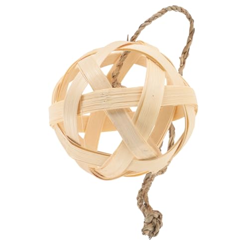 SUPVOX Rabbit Feeder Ball Futterspielzeug zum Aufhängen für Kaninchen und Kleintiere Natürliches Futter und Kauspielzeug Vielseitiger Hängender Grasspielball für Käfig Fördert von Supvox