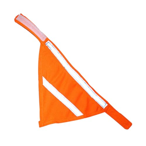 SUPVOX Reflektierendes Hundehalstuch Fluoreszierend Verstellbar Sicherheits Hundebandana für Nachtspaziergänge Hohe Sichtbarkeit Leichtes Outdoor Haustier Zubehör in Fluoreszierendem von Supvox