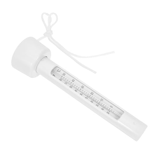 SUPVOX Reptilien-Thermometer Teichthermometer Für Teiche Im Freien Poolthermometer Spas -Thermometer Schwimmendes Temperaturthermometer Wassertemperaturmesser Schwimmzubehör Weiß Plastik von Supvox