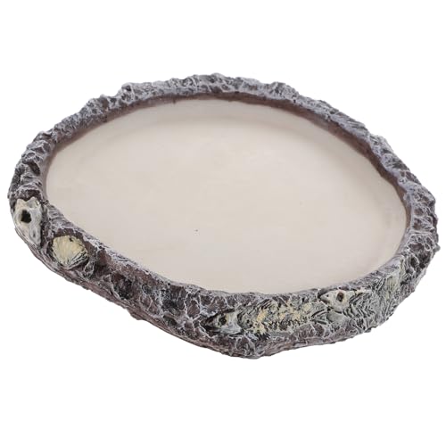 SUPVOX Reptilien Wassernapf und Futterschale für Schildkröten und Echsen Praktische Wasserschale mit Optimaler Geeignet für Schlangen und Bartagamen Verhindert Ausbruch von Futterwürmern von Supvox