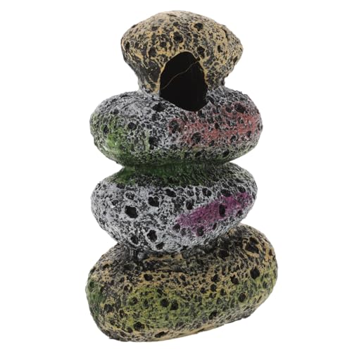 SUPVOX Resin Aquarium Dekoration Fischversteck Künstlicher Felsen mit Stabilem Boden Langlebig Robust für Große Aquarien und Fischbecken Landschaftsdeko Micro-Landschaft Ornamente von Supvox