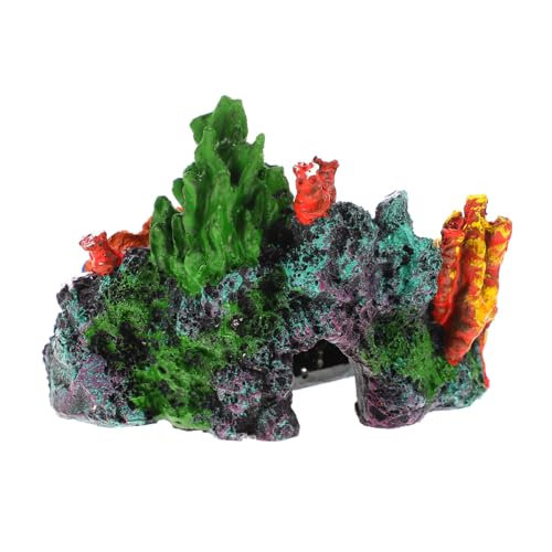 SUPVOX Resin Korallenriff Aquarium Deko Langlebige Sichere Fischbecken Korallennachbildung Leichte Dekoration für Süßwasser Kleine Aquarien Ornament Einzigartiges Landschaftsdesign von Supvox