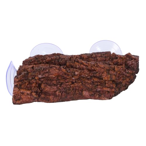 SUPVOX Resin Schildkröten Plattform mit Saugnapf rutschfest Natürliche Struktur Höhenverstellbar Aquarium Dekoration Terrarium Zubehör für Reptilien und Schildkröten Habitat von Supvox