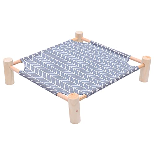 SUPVOX Robustes Holz Pet House mit Abnehmbarem Design Langlebiges Vierbeiniges Haustierbett für Kleine Hunde und Katzen Jahreszeiten Nutzbar Einfach Montierbar für Indoor Outdoor Camping von Supvox