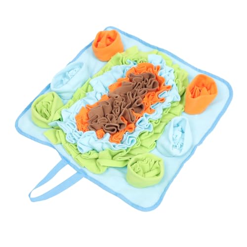 SUPVOX Schnüffelmatte für Hunde aus Polar Fleece und Canvas Sicherer Tragbarer Hundetrainingsmatte Langsame Fütterung Snack suchspiel für Haustiere für Indoor und Outdoor Nutzung von Supvox