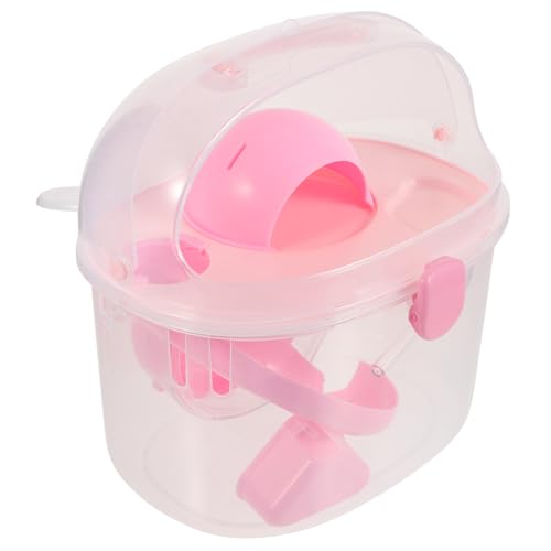 SUPVOX Tragbarer Käfig Reisen Hamsterkäfige Drinnen Hamster -Tragetasche Klarer Hamsterkäfig Ratten Klein Hamsterkäfig Mit Rohren Nagetier Haustier Mäuse Plastik Rosa SUPVOX Tragbarer Käfig Reisen Hamsterkäfige Drinnen Hamster -Tragetasche Klarer Hamsterkäfig Ratten Klein Hamsterkäfig Mit Rohren Nagetier Haustier Mäuse Plastik Rosa von Supvox