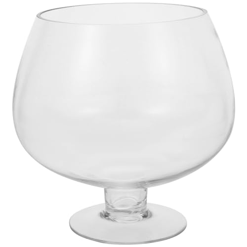 SUPVOX Transparente Glas-Fischschale, Kelchform, Terrarium, Globus, Blumenvase, Hydrokultur-Vase, Standschale, Süßigkeitenschale, Blumentopf für Tisch, Aquarium SUPVOX Transparente Glas-Fischschale, Kelchform, Terrarium, Globus, Blumenvase, Hydrokultur-Vase, Standschale, Süßigkeitenschale, Blumentopf für Tisch, Aquarium von Supvox