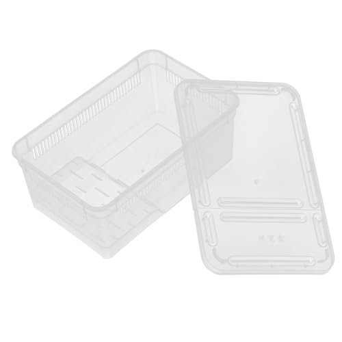 SUPVOX Transparente Reptilien Habitat Box aus Robustem Kunststoff Tragbarer Terrarien behälter mit Belüftungslöchern Vielseitig als Futter Zucht Überwinterungsbox für Eidechsen SUPVOX Transparente Reptilien Habitat Box aus Robustem Kunststoff Tragbarer Terrarien behälter mit Belüftungslöchern Vielseitig als Futter Zucht Überwinterungsbox für Eidechsen von Supvox