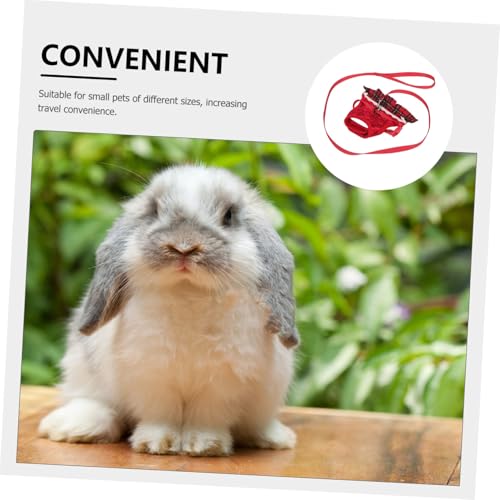 SUPVOX Verstellbares Hasengeschirr und Leine für Kleine Haustiere Atmungsaktive Weiche Brustgeschirrweste Vielseitig für Kaninchen Katzen und Meerschweinchen Langlebig und Sicher für SUPVOX Verstellbares Hasengeschirr und Leine für Kleine Haustiere Atmungsaktive Weiche Brustgeschirrweste Vielseitig für Kaninchen Katzen und Meerschweinchen Langlebig und Sicher für von Supvox