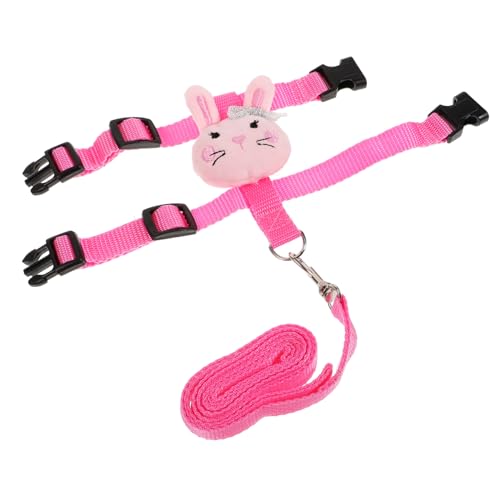 SUPVOX Verstellbares Kaninchengeschirr mit Leine Teiliges Atmungsaktiv und Bequem Geeignet für Kleine Haustiere und Outdoor Praktische Einhandbedienung für Kaninchen Hamster und Katzen von Supvox