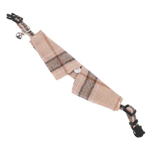 SUPVOX Verstellbares Katzenhalsband mit Kariertem Muster und Sicherem Schnellverschluss Atmungsaktive Halsbekleidung für Katzen und Kätzchen Modisches Haustieraccessoire für Alltag und von Supvox