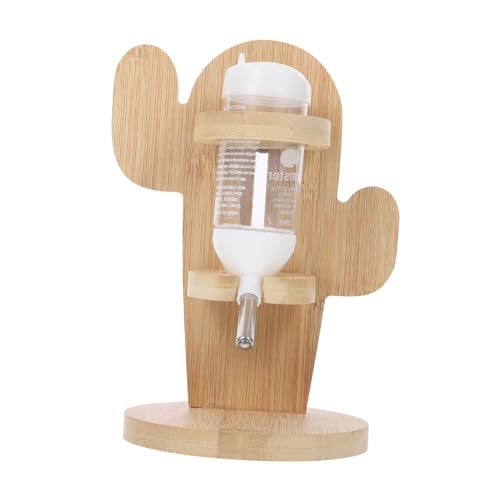SUPVOX Vertikaler Hamster Wasserflaschenhalter aus Verschleißfestem Holz Stabile Trinkflasche für Kleintiere Automatische Wasserversorgung Langlebiger Trinkbrunnenhalter Zufällige Farbe von Supvox