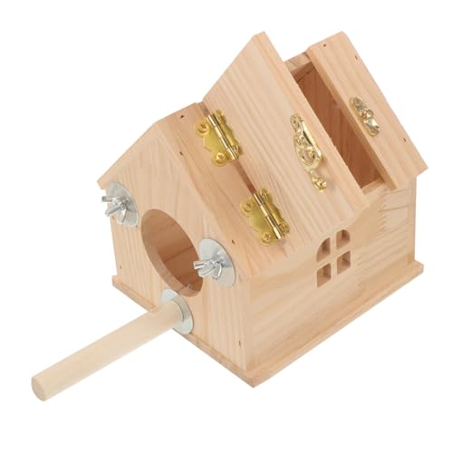 SUPVOX Vogel Nistkasten aus Holz für Wellensittiche und Papageien Isolierte Brutbox mit Natürlichem Design Wetterfest und Schützend Geeignet für Vogelzucht und Vogelhaltung im Garten SUPVOX Vogel Nistkasten aus Holz für Wellensittiche und Papageien Isolierte Brutbox mit Natürlichem Design Wetterfest und Schützend Geeignet für Vogelzucht und Vogelhaltung im Garten von Supvox