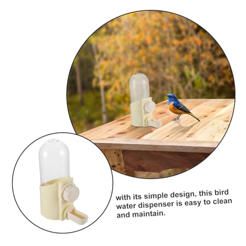 Supvox Wasserspender Für Vögel Hängend Geeignet Für Sittiche Wellensittiche Unzertrennliche Und Kleine Geflügel Mit Klappdeckel Für Einfaches Nachfüllen Und Einfacher Reinigung von Supvox