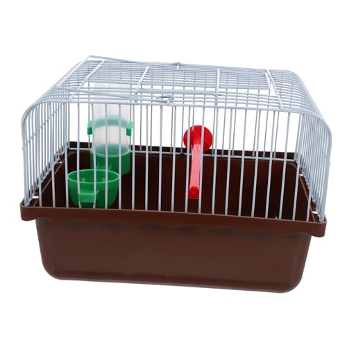 SUPVOX Vogelkäfig Kleiner Papageienkäfig Reise Hamsterkäfig Papageienkäfige Papageien-Reisekäfig Haustierkäfig kleintierkäfig Käfig für Papageien Vogel Träger Der Vogel tragbar Abs Coffee von Supvox
