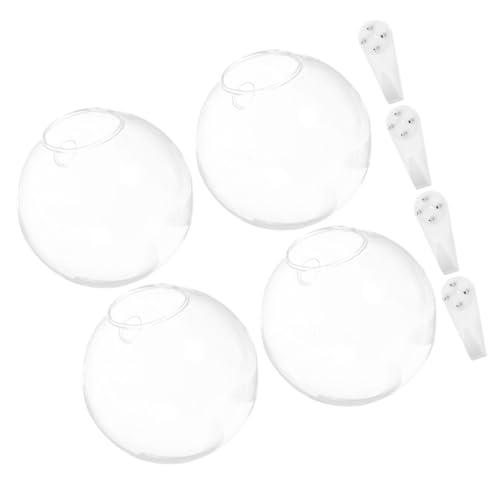 SUPVOX Wandvase aus Glas Hydroponik Einzigartiger Form Transparenter Pflanzgefäß für Wasserpflanzen Einfache Wandmontage für Zimmerdeko und Kleine Pflanzen von Supvox