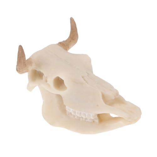 SUPVOX Wasserfeste Aquarium Deko Resin Büffelschädel Ornament Leichtes Versteck für Fische Einzigartige Mystische Fischbecken Skulptur Pflegeleicht Für Verschiedene Aquariengrößen von Supvox