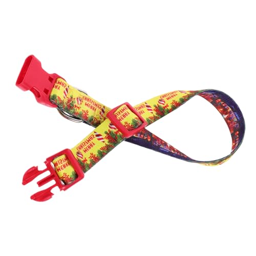 SUPVOX Weihnachtliches Hundehalsband Verstellbar mit Schnellverschluss Hundehalsband für Welpen Festliches Xmas Design für Kleine und Mittlere Hunde für Outdoor und Party von Supvox