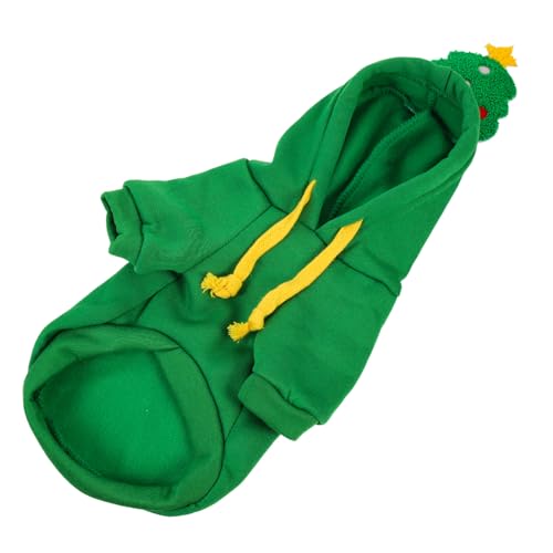 SUPVOX Weihnachtliches Hundekostüm mit Atmungsaktivem Verstellbarem Kordelzug Weicher Haustierpullover für Kleine bis Mittlere Hunde für Festtage und Partys von Supvox