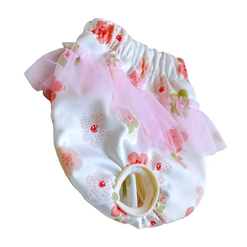 SUPVOX Wiederverwendbare Hundewindel aus Atmungsaktivem Strapazierfähigem Material für Hündinnen Waschbare Hygiene windelhose Bequeme Dekorative Welpen schutzpanty bei Läufigkeit und von Supvox