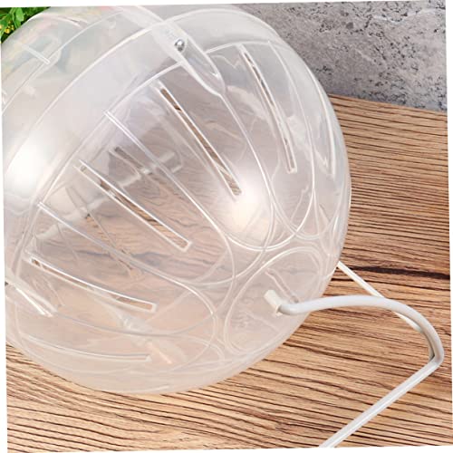 SUPVOX in Eins Multifunktionaler Hamster Laufball mit Ständer Transparent Sicheres Kleintier Trainingsspielzeug für Hamster Zwerghamster und Kleine Nager Fördert Bewegung und Spielspaß von Supvox