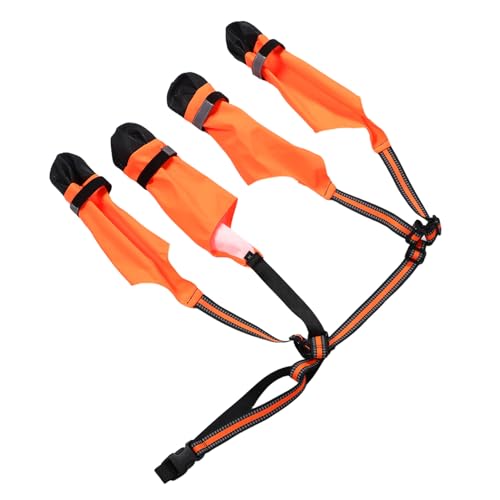 Supvox wasserdichte Hundeschuhe Reflektierende Riemen Bequemes Innenfutter Für Regnerische Tage Und Outdoor-aktivitäten Sicherer Verschluss von Supvox